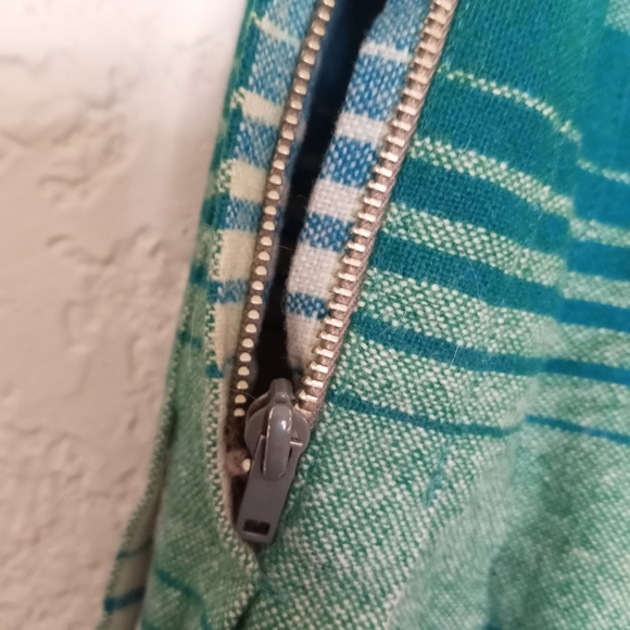 Vintage Kilt Skirt Green and Blue Plaid Small - Picture 4 of 5